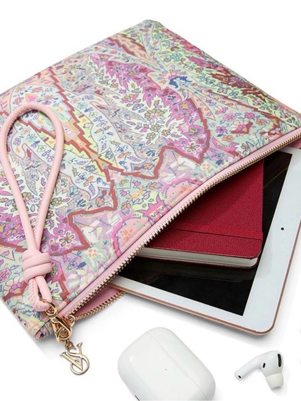 Victoria’s Secret Floral Paisley Clutch iPad Tablet Case